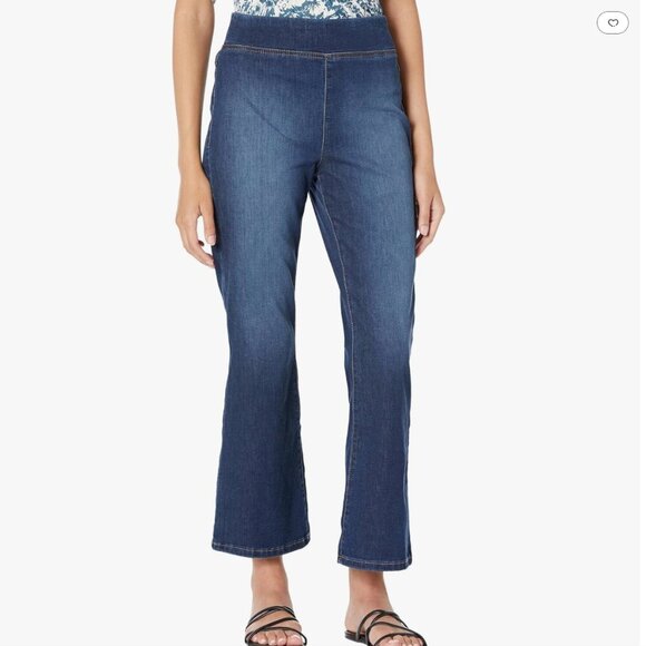 NWT Free People In My Feelings Cropped Bootcut Pull-on Jeans Sz Small Tall - Picture 2 of 10